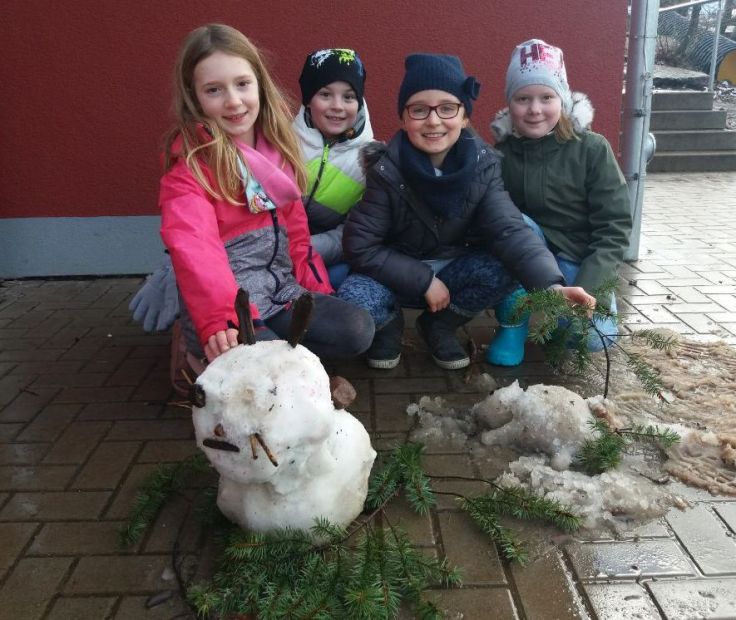 Schnee am 12. Februar